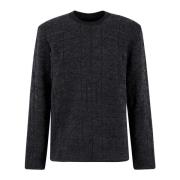 MM6 Maison Margiela Klassisk Crewneck Tröja Black, Herr