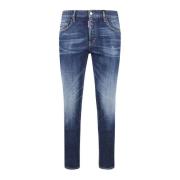 Dsquared2 Klassiska Denimbyxor med Fem Fickor Blue, Herr