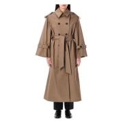 By Malene Birger Beige Fossil Alaya Trench Coat Brown, Dam