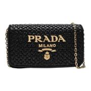 Prada Medium Crossbody Väska Black, Dam