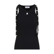 The Attico Svart Ribbad Tanktop Black, Dam