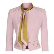 Elisabetta Franchi Elegant Bålfästning Jacka Pink, Dam