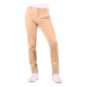 Dondup Slim Fit Sand Byxor Beige, Herr