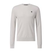 Belstaff Bomull-siden Pullover Gray, Herr