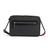 Gucci Medium GG Crossbody Väska Black, Herr