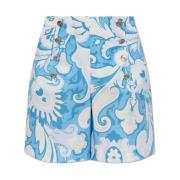 Etro Mönstrade shorts Blue, Dam