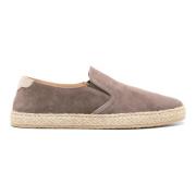 Brunello Cucinelli Mocka Slip-Ons Gummisula Design Gray, Herr