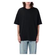 Fear Of God Svart Oversized T-shirt med Rund Hals Black, Herr