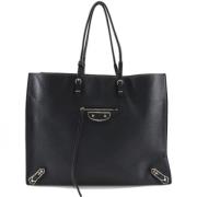 Balenciaga Vintage Pre-owned Laeder handvskor Black, Dam