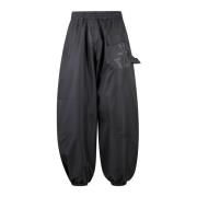 JW Anderson Twisted Nylon Joggers Black, Herr