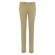 PT Torino Slim Bomull Gabardin Byxor Beige Beige, Herr