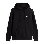 Tommy Jeans Herr Capshirt Sweatshirt Black, Herr