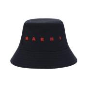 Marni Ikonisk Monogram Bomullshatt Black, Herr