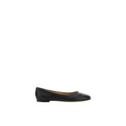 Chloé Ballerinas med guldtonsdetalj och monokrom design Black, Dam