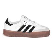 Adidas Sambae Vit Svart Kvinnor Platform Sneakers White, Dam