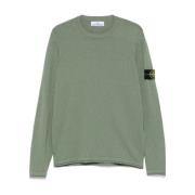 Stone Island Grön Tröja Höj Garderoben Casual Elegans Green, Herr