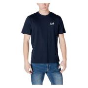 Emporio Armani EA7 Kortärmad bomullst-shirt vår/sommar Blue, Herr