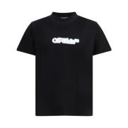 Off White Spray Arrow Grafisk T-shirt Black, Herr