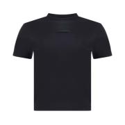 Jacquemus Ikonisk Monogram Patch Cropped T-shirt Black, Dam