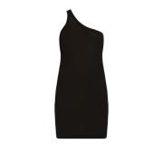 Rick Owens Top One Shoulder Black, Dam