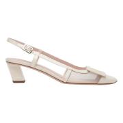 Roger Vivier Snygga Slingback Flats Beige, Dam