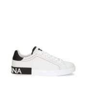 Dolce & Gabbana Logo-Patch Låga Sneakers White, Herr