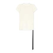 Rick Owens T-shirt Small Level T White, Dam