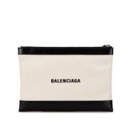 Balenciaga Vintage Pre-owned Canvas kuvertvskor White, Dam