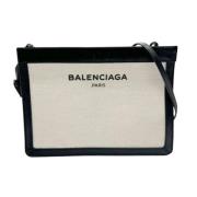 Balenciaga Vintage Pre-owned Canvas axelremsvskor Beige, Unisex