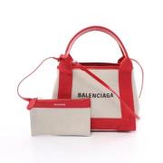 Balenciaga Vintage Pre-owned Canvas handvskor White, Dam