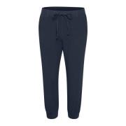 Kaffe Midnight Marine Capri Byxor Blue, Dam