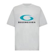 Balenciaga Vintage Sports Icon T-shirt Vit Gray, Herr