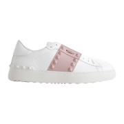 Valentino Multifärgade Rockstud Untitled Sneakers White, Dam