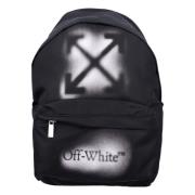 Off White Svart Spray Arrow Barn Ryggsäck Black, Herr