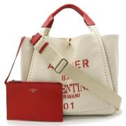 Valentino Vintage Pre-owned Canvas totevskor Beige, Dam