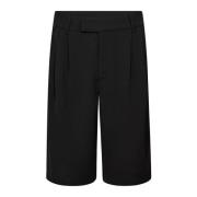 Co'Couture Veckad Bermuda Shorts Svart Black, Dam