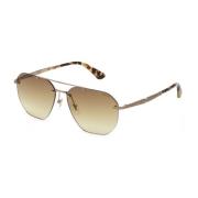 Police Aviator Rose Gold Brun urtavla klocka Brown, Herr