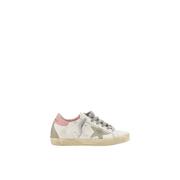 Golden Goose Ikoniska stjärnsneakers med platt sula White, Dam