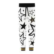 Dolce & Gabbana Vita bomulls sweatpants med allover print White, Herr