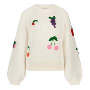 FABIENNE CHAPOT Fruity Pullover Beige, Dam