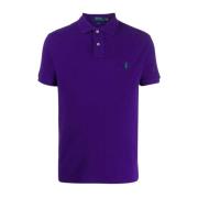 Polo Ralph Lauren Polo med Kort Ärm och Broderad Logotyp Purple, Herr