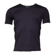 Dolce & Gabbana Lila Bomull Logo T-shirt Purple, Herr