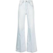 Ami Paris Flare Jeans med Hög Midja Blue, Dam