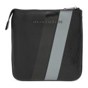 Armani Exchange Multifärgad Crossbody Väska med Justerbar Rem Black, H...