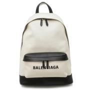 Balenciaga Vintage Pre-owned Canvas ryggsckar White, Dam