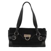 Salvatore Ferragamo Pre-owned Pre-owned Mocka handvskor Black, Dam