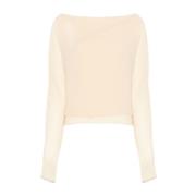 Cortana Beige Dolman Sleeves Sweater Beige, Dam