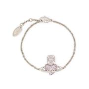 Vivienne Westwood Kristall Charm Armband Gray, Dam