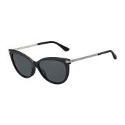 Jimmy Choo Svart Acetat Designer Solglasögon Black, Dam