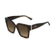 Jimmy Choo Brun Acetat Solglasögon Edna Stil Brown, Dam